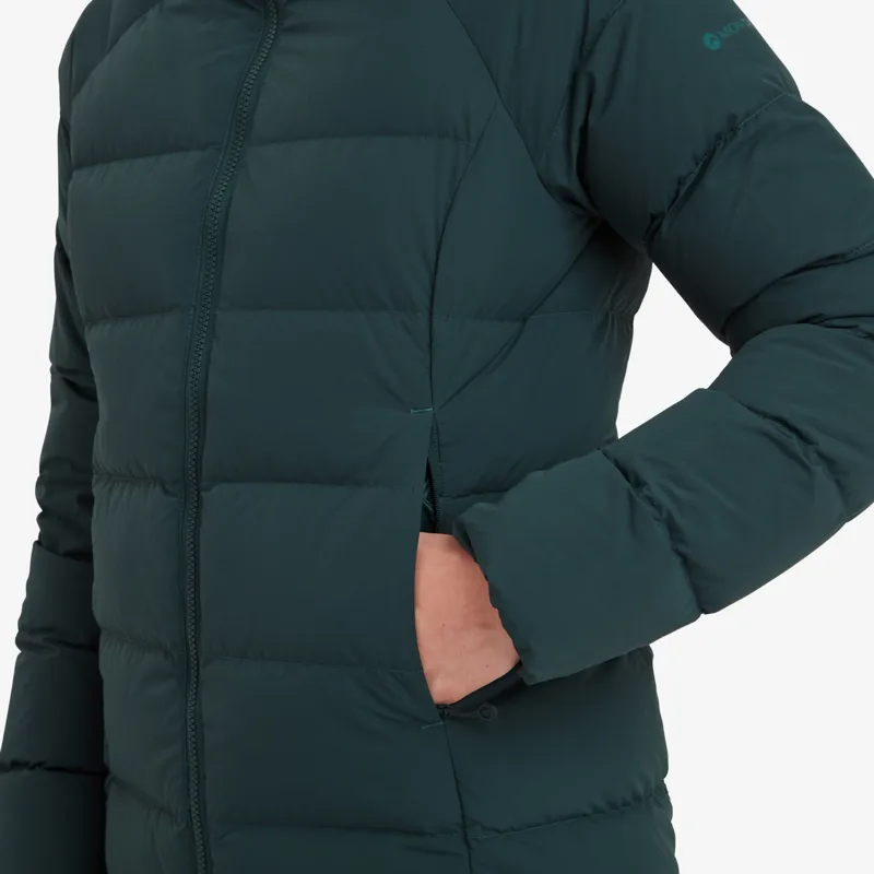 Montane Women's Tundra Hooded Down Jacket - Deep Forest-6